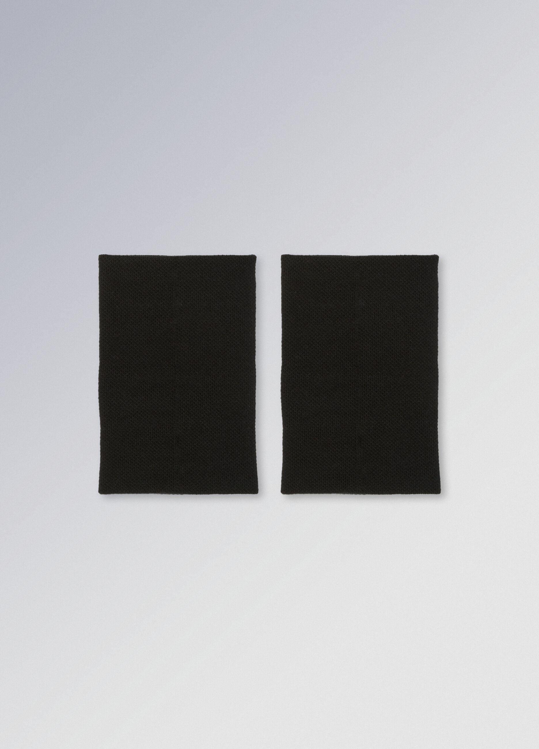 Black ALTAVIA COURT wristbands in stretch cotton