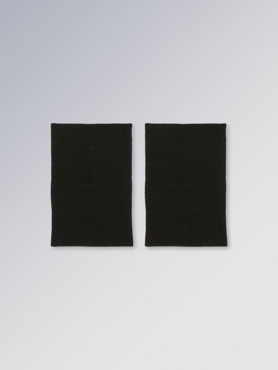 Black ALTAVIA COURT wristbands in stretch cotton_1