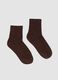 Braune Kn&ouml;chelsocken aus Stretch-Baumwolle_0