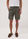Green linen-blend cargo bermuda shorts_2