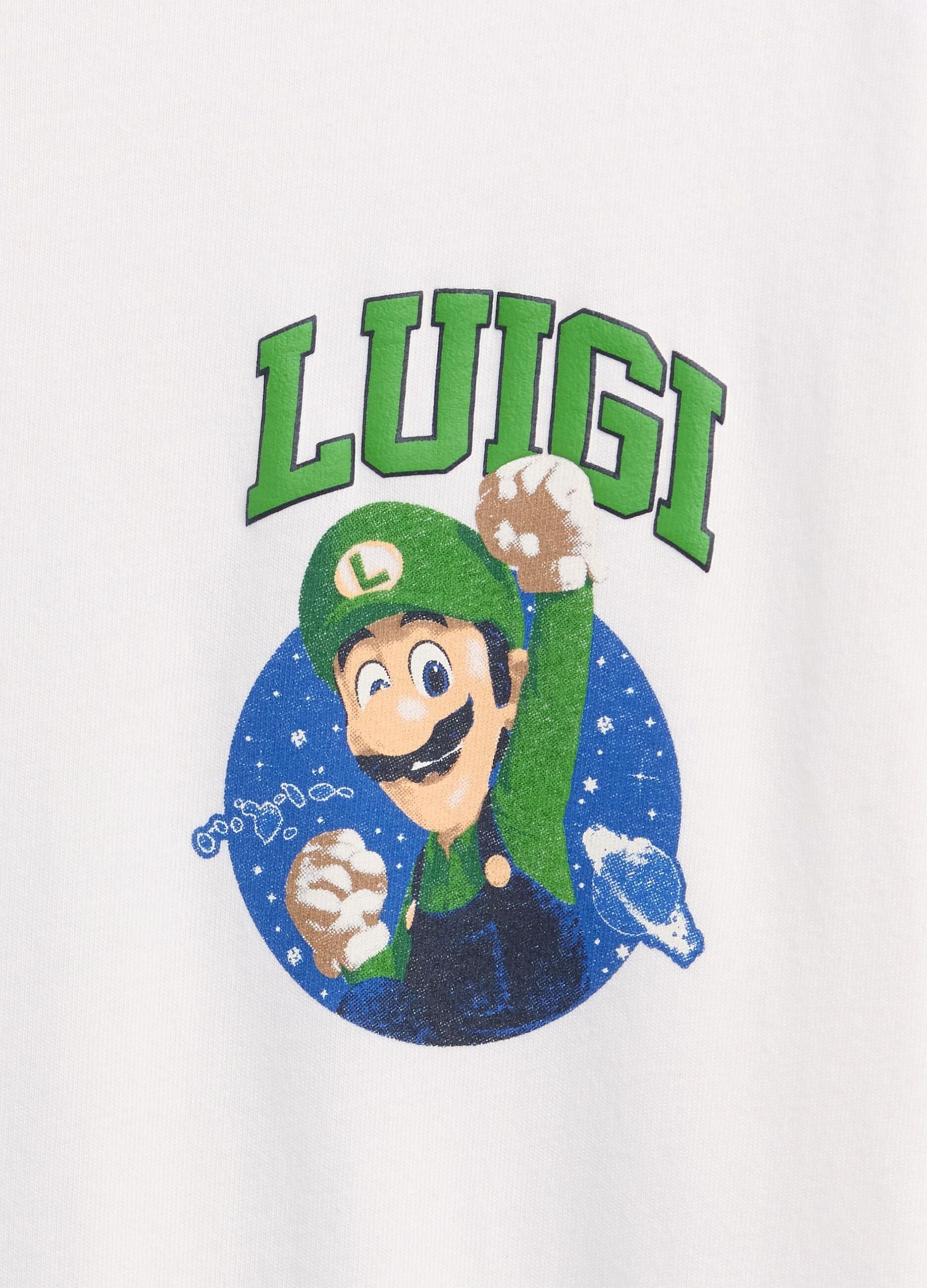 T-shirt Super Mario Nintendo de algod&atilde;o puro de manga curta