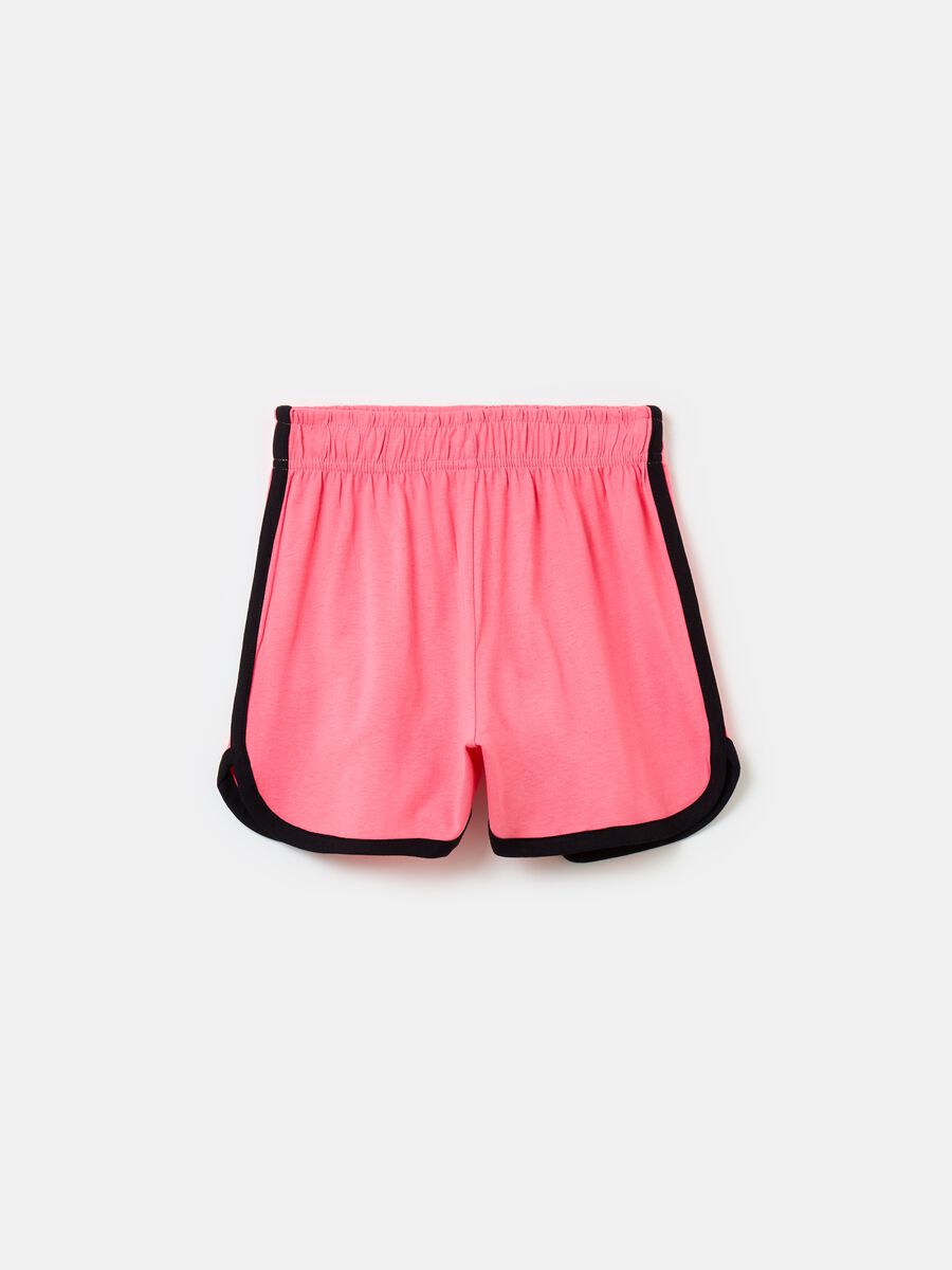Jersey shorts with contrasting edging_0