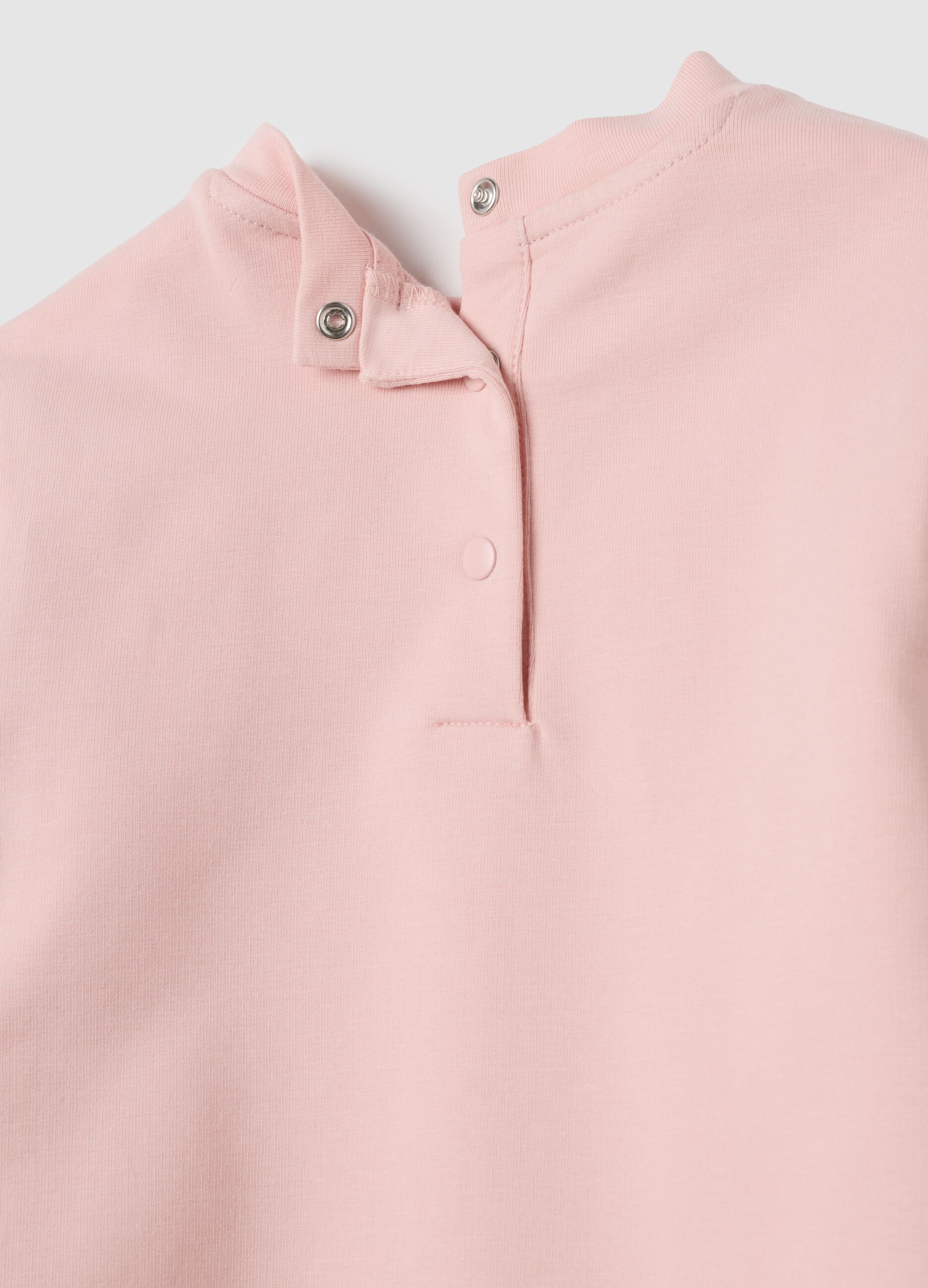 Pink stretch cotton set for girls