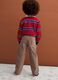 Brown regular-fit stretch cotton trousers_2