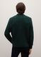 Green Crew Neck Sweater with Regular Fit Jacquard Pattern_3