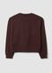 Brown cotton-blend crew-neck sweatshirt, regular fit_2