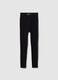 Schwarze lange Slim Fit Sportleggings_4