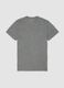 Camiseta gris de algod&oacute;n org&aacute;nico puro, corte regular_0
