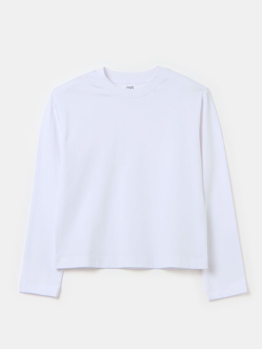 Camiseta de algodón de manga larga_0