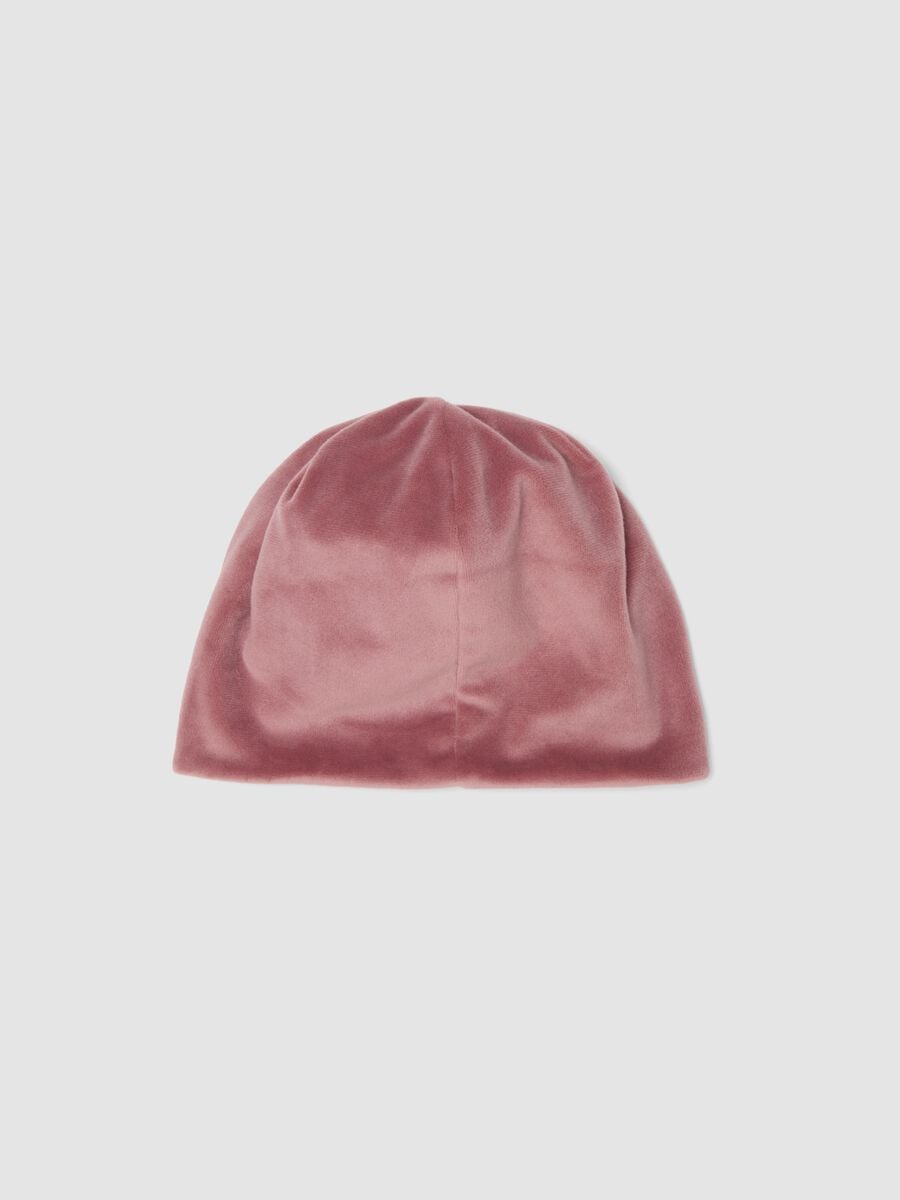 Rosa M&uuml;tze aus Bio-Baumwolljersey mit Minnie-Stickerei f&uuml;r Baby-M&auml;dchen_1