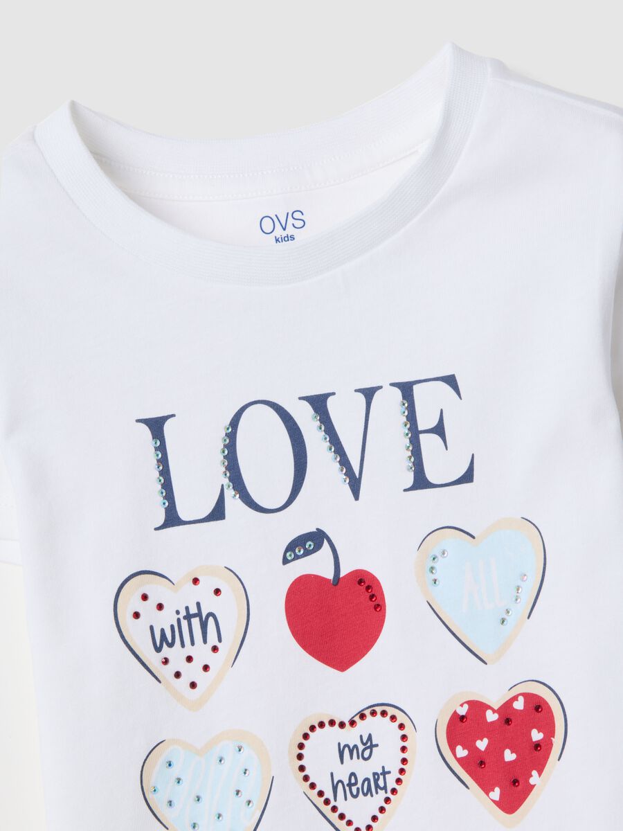 Girls' multicolour pure cotton top and shorts set with regular fit_2