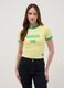 Yellow stretch-cotton tank top with Brazilian Girl print, regular fit_2