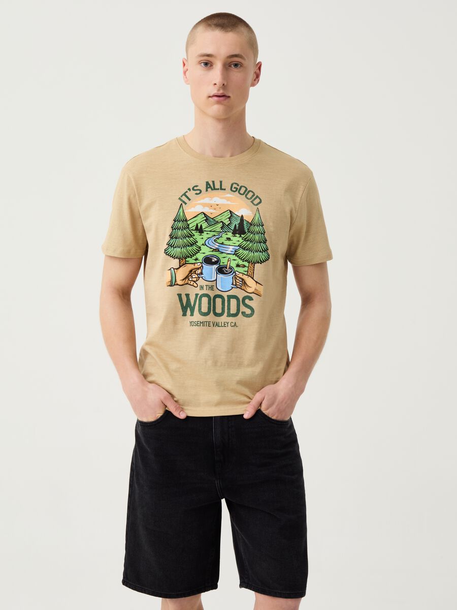 T-shirt with Yosemite Valley California print_0