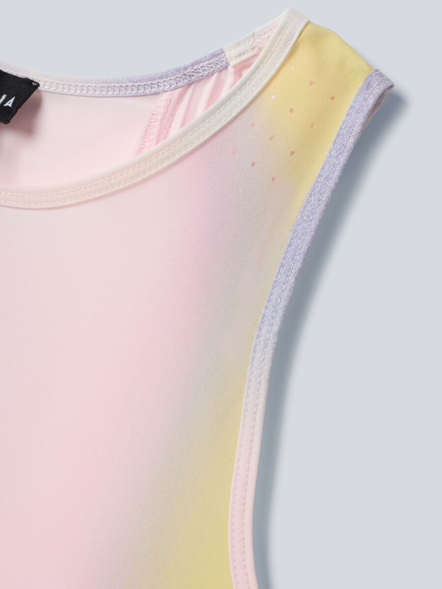 Plissiertes technisches Sporttop ALTAVIA COURT mit Tie-Dye-Effekt_6