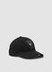 Black pure cotton cap with Inter Miami CF embroidery_0