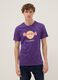 Violettes T-Shirt aus reiner Baumwolle mit Hard Rock Cafe Print, Regular Fit_0