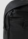 Zaino nero idrorepellente con tasca frontale_1
