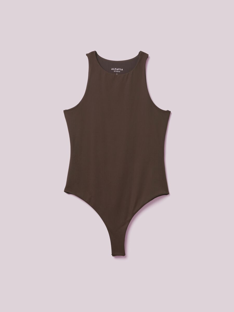 Sleeveless Bodysuit in Stretch Fabric ALTAVIA STUDIO_4