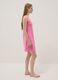 Pink pure cotton nightdress with V-neck_1