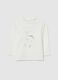 Baby girl cotton jersey top white regular fit_0