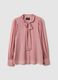 Pink regular fit blouse with buttons_0