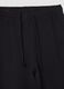 Schwarze Flare-Jogger aus reiner Baumwolle_1