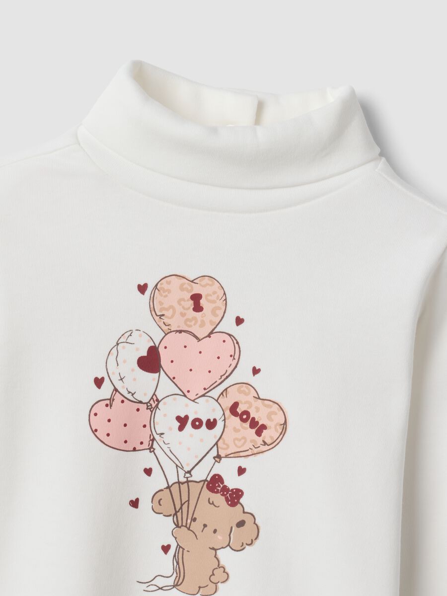 White organic cotton crew-neck top_3