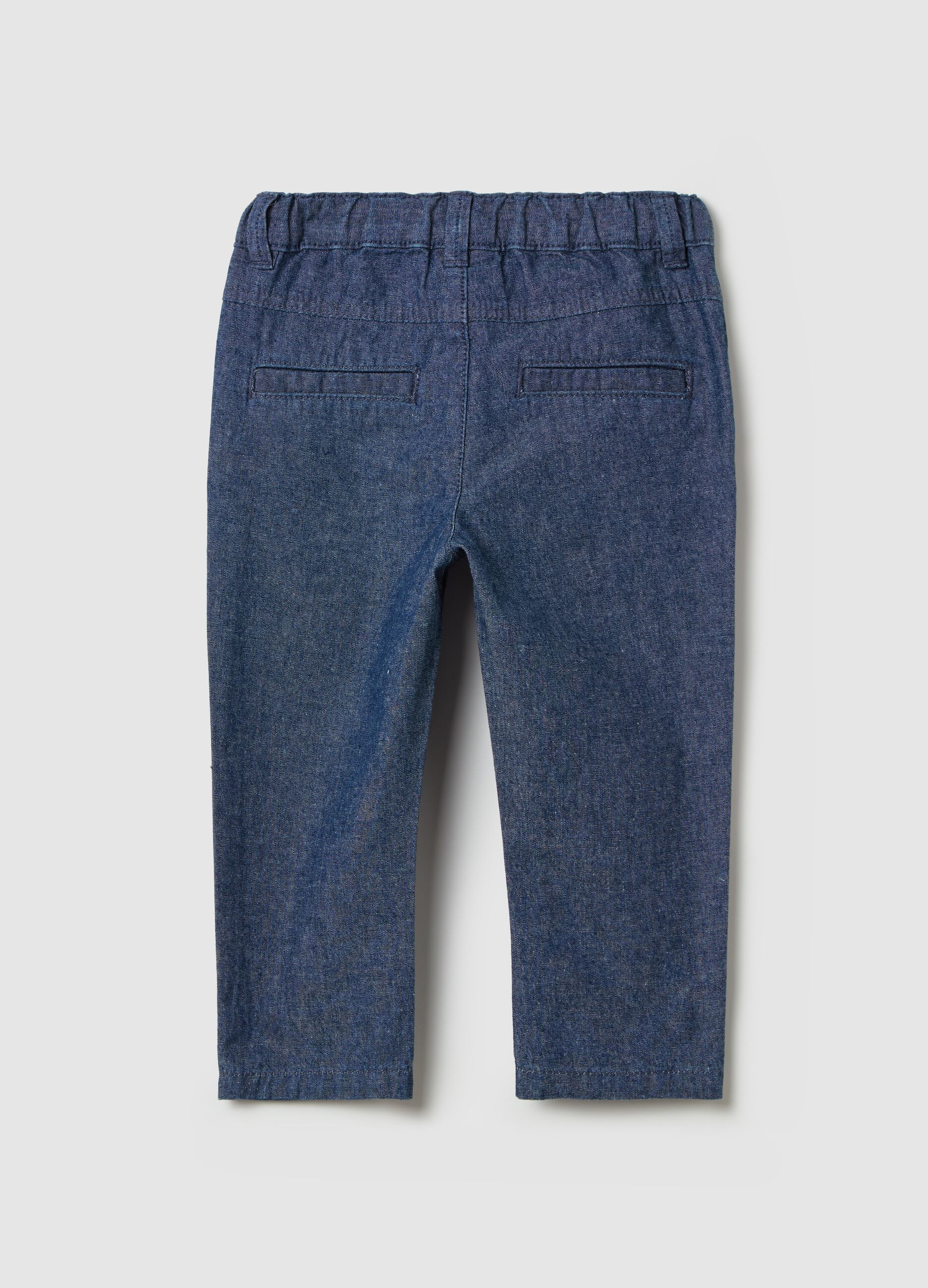 Cotton trousers with pockets