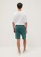 Boys oversized fit green pure cotton cargo shorts_1