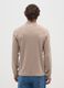 Beige pure cotton sweater regular fit_2