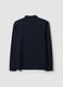 Polo blu in misto cotone piquet elasticizzato Easy dry regular fit_2