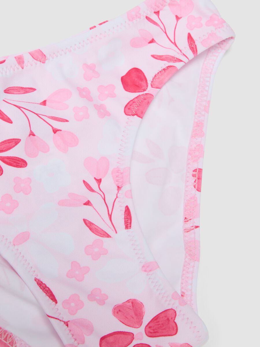 Pink floral-print stretch bikini_3