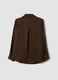 Braune Regular-Fit-Hemdbluse mit klassischem Kragen_2