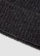 Grey ribbed stretch wool beanie_1