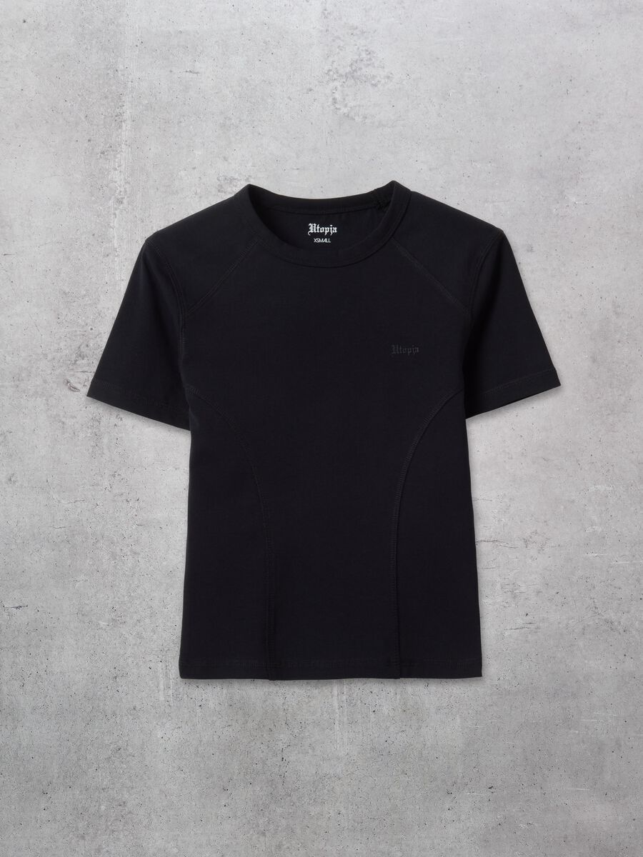 Fitted Black Logo T-shirt_0