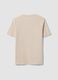 Beige organic cotton jersey T-shirt, regular fit_5