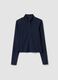 Blue fitted full-zip in stretch fabric ALTAVIA STUDIO_6