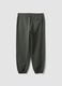 Green relaxed-fit stretch joggers_6