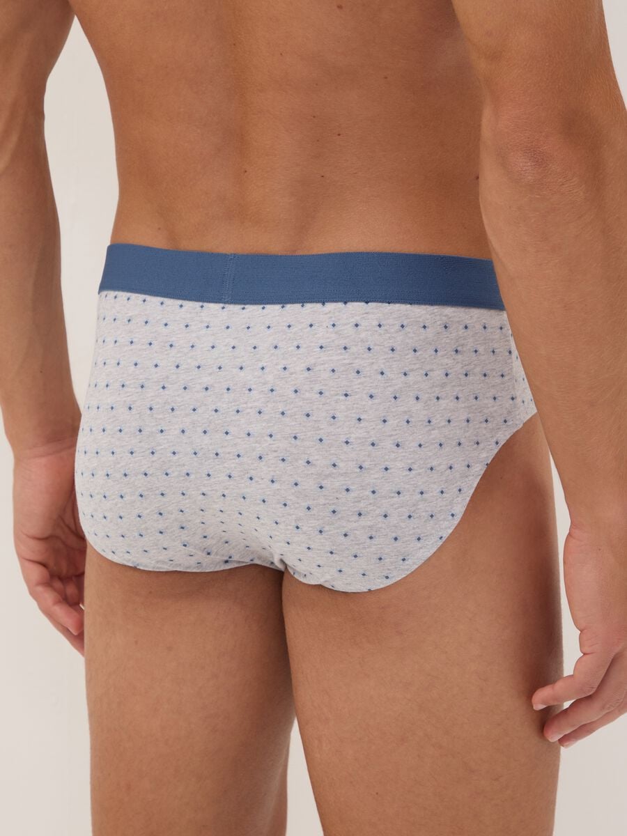 3er-Pack Slips in Hellblau und Weiss aus elastischer Bio-Baumwolle_2