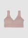 Pink stretch-fabric bra with removable padding_4