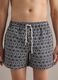 Blue swim shorts with graphic print_1