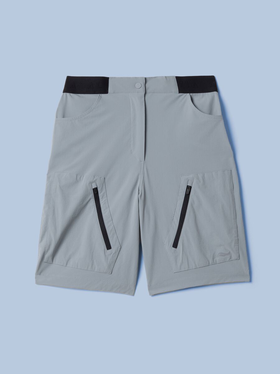 Graue ALTAVIA SAILING Bermuda-Shorts aus Stretchgewebe_1
