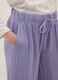 Regular fit purple pure cotton trousers_3