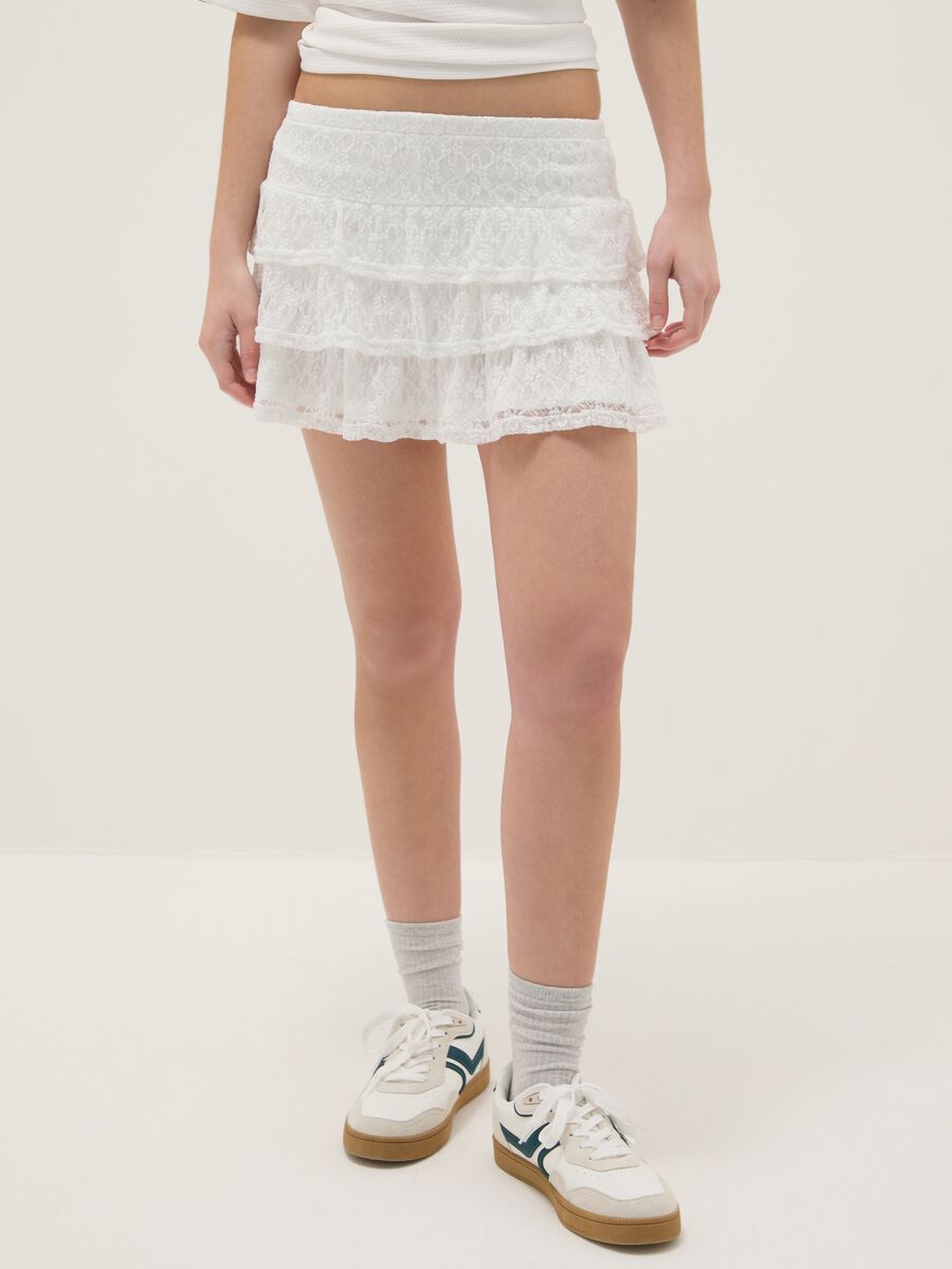 White lace skirt regular fit_3