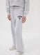 Grey cotton and viscose blend culotte-fit joggers for girls_2