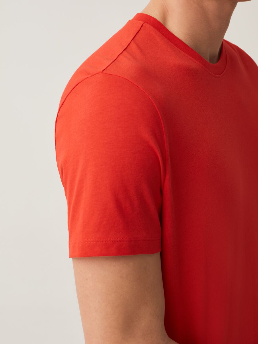 Camiseta cuello redondo de algodón orgánico_3