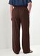 Brown wide-leg trousers in a viscose blend_1