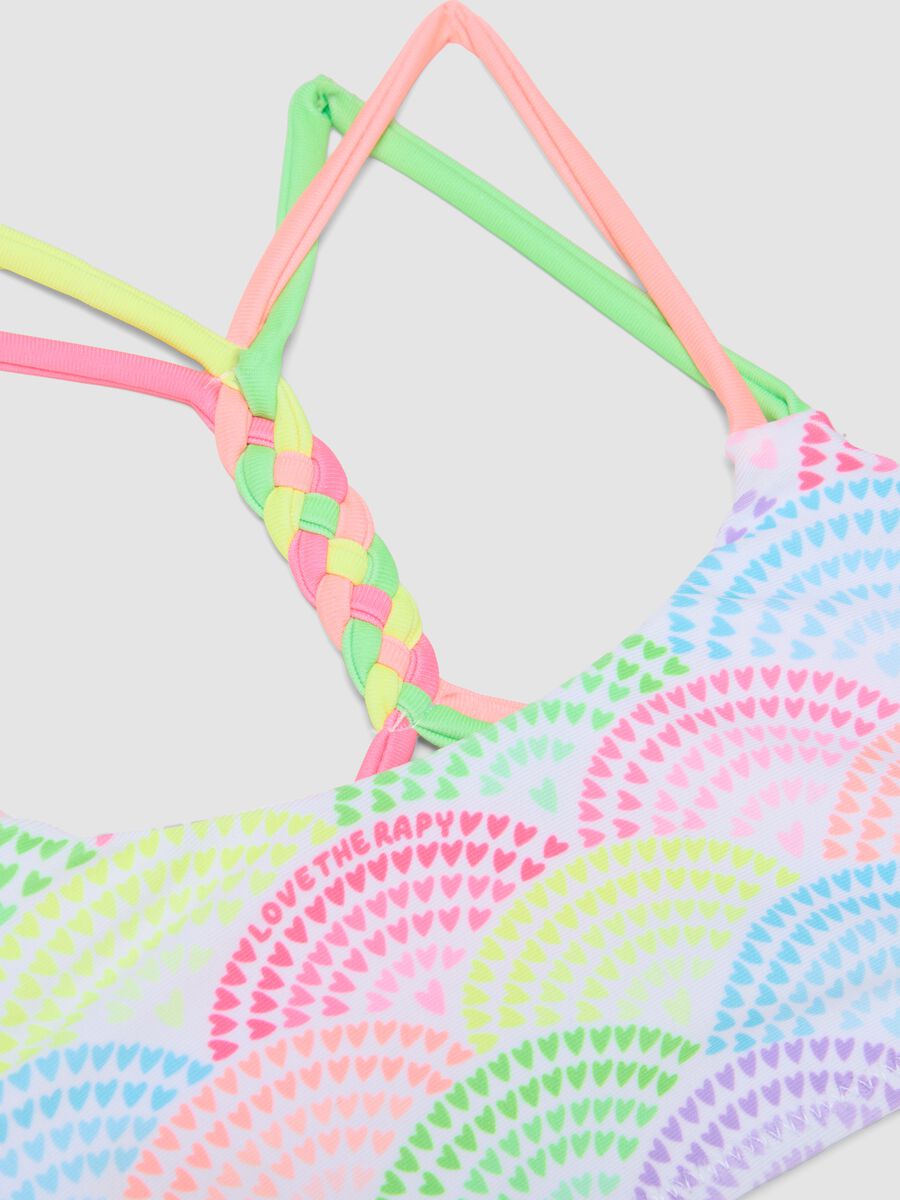 Multicolour Stretch Fabric Bikini_2