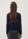 T-shirt blu girocollo in viscosa e lana elasticizzata regular fit_3