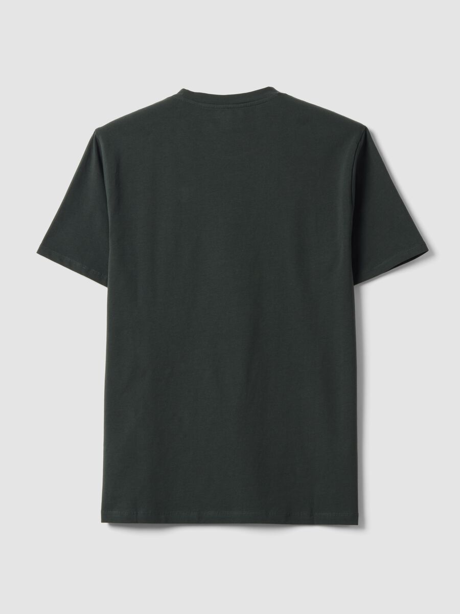 Green organic cotton slim-fit short-sleeve T-shirt_6
